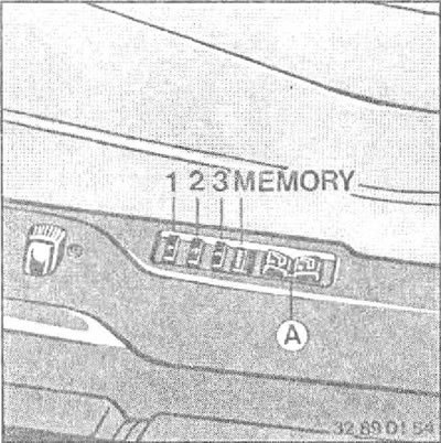 Могут быть запрограммированы и вызваны из памяти бортового компьютера 3 различных положения сидений…