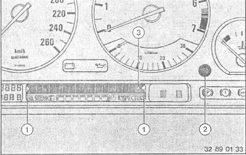 При этих неисправностях дополнительно звучит звуковой сигнал и мигает символ (1).