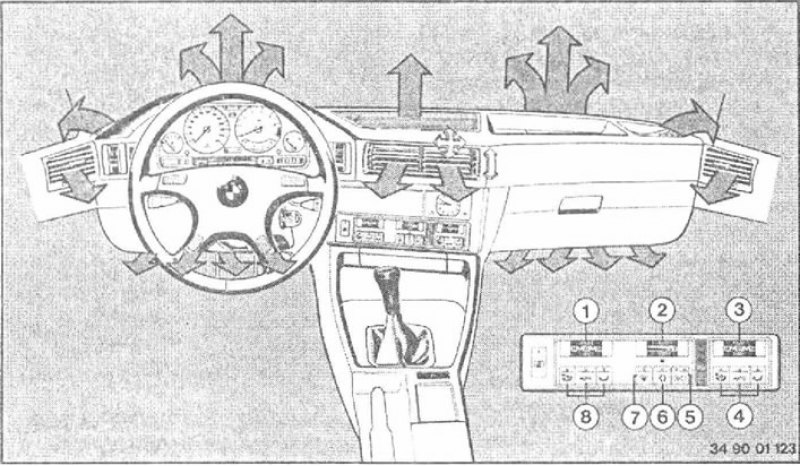1 - Регулятор температуры (левая сторона)