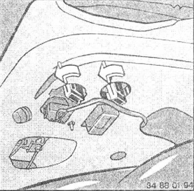 Блок фонарей в задней части кузова