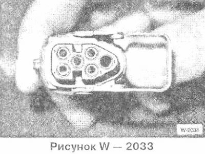 Роспись контактов разъема насоса в топливном баке…