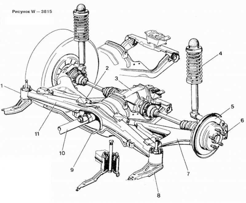 Бмв х3 задняя подвеска схема
