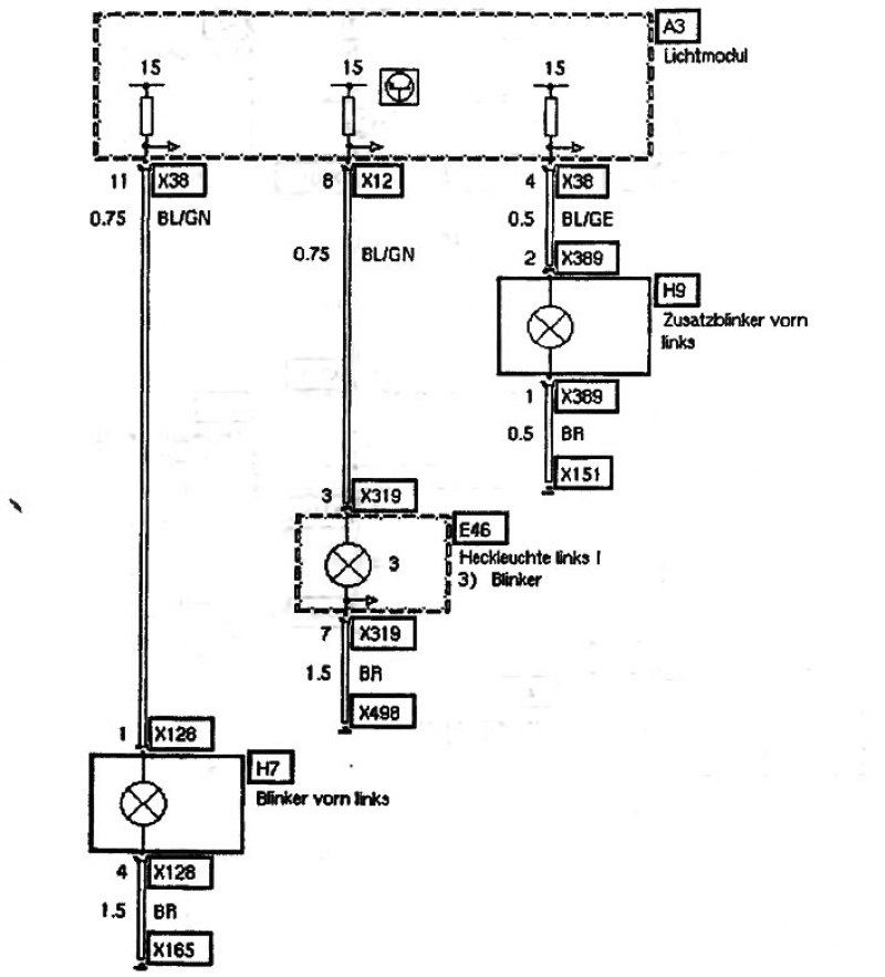 Схема бмв е46. Задние фонари БМВ е39 схема. БМВ е39 схема фонаря заднего хода. Схема проводки задних фонарей BMW e39. Электрическая схема БМВ е46.