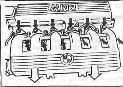 Отверните впускной коллектор.