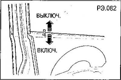 Для того чтобы заблокировать дверной замок…