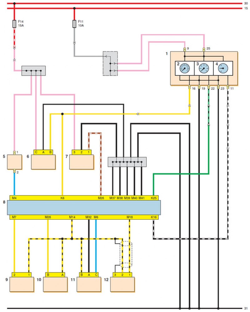 Схема электропроводки шевроле ланос