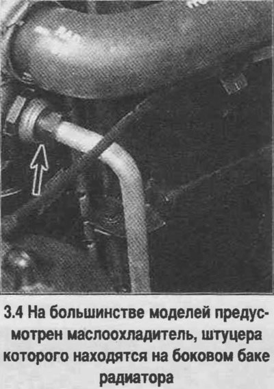 4. На моделях с маслоохладителем отсоедините от…