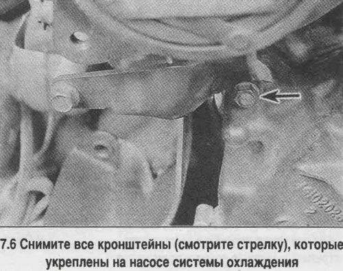 6. На части автомобилей на креплениях насоса…
