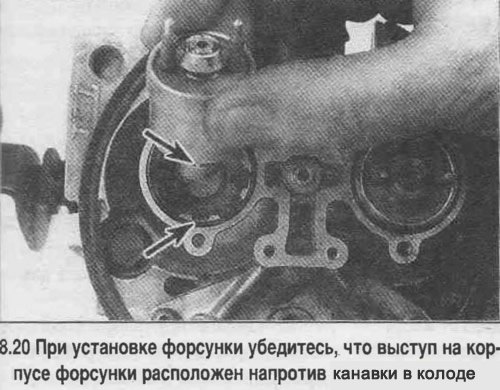 20. Установите форсунку (смотрите фотографию).