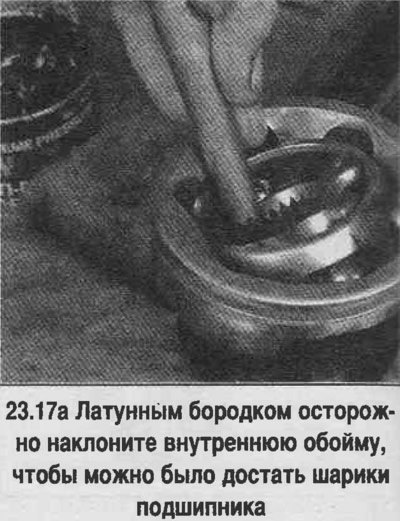 17. Разберите шарнир в соответствии с фото.