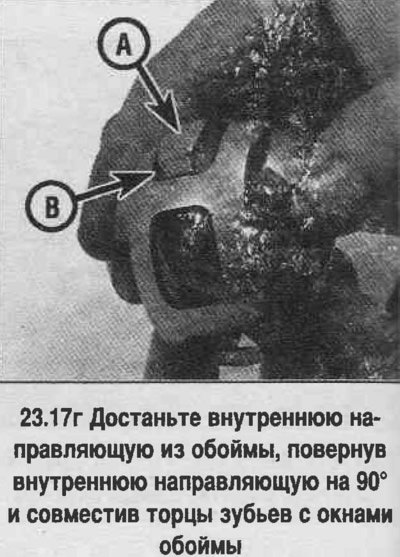 17. Разберите шарнир в соответствии с фото.