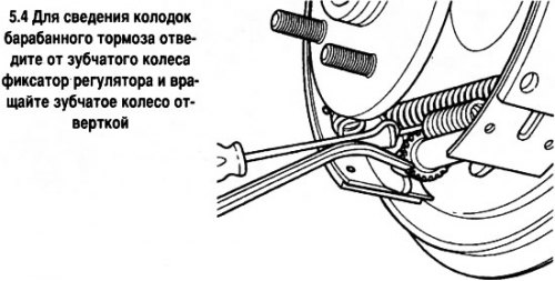 4. Если снятию мешают колодки (на барабане…