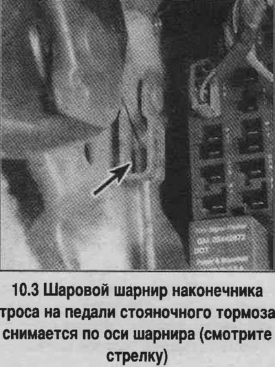 3. Снимите шаровой шарнир с наконечника троса с…