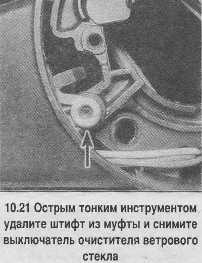 21. Удалите штифт через тыльную часть корпуса…