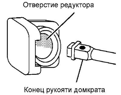 Примечание: если запасное колесо не опускается,…