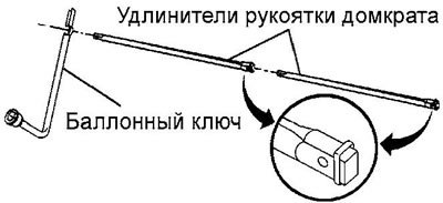 5. Достаньте домкрат и инструменты. Соберите…