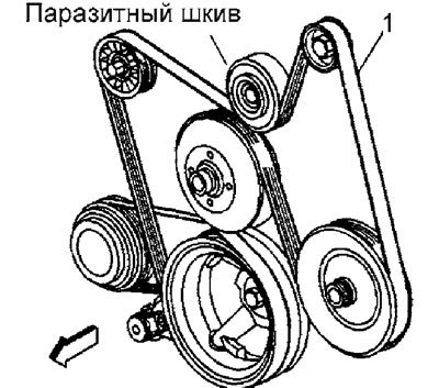 4. Поверните натяжное устройство по часовой…
