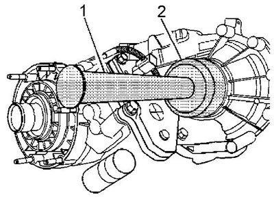 1. Установите оправку (2) на рукоятку (1)…