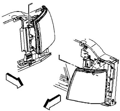 2. Снимите фиксаторы фар.