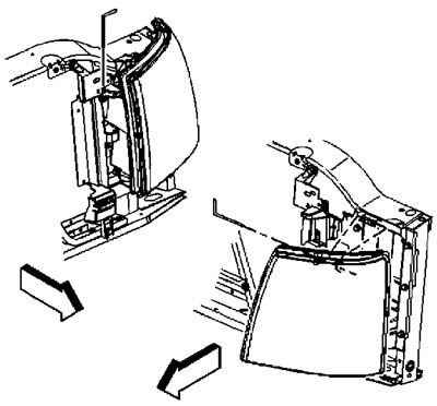 2. Снимите фиксаторы фар.