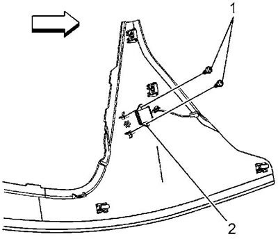 11. Отсоедините разъем от микрофона (2).