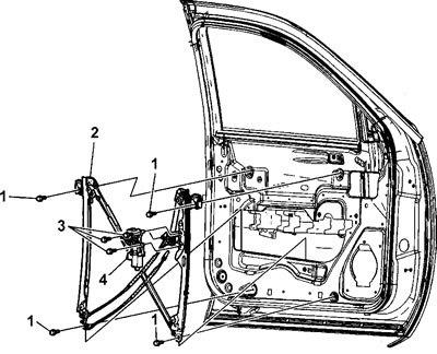 5. Отверните болты (1).