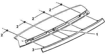 3. Отверните гайки (2).