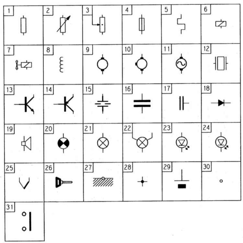 1 - Сопротивление; 2 - Реостат; 3 - Потенциометр;…