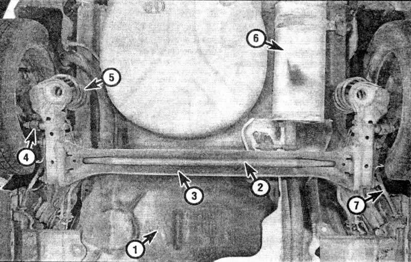 1. Топливный бак; 2. Стабилизатор поперечной…