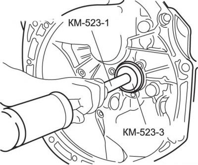Рис. 8.55. Использование приспособления КМ-523-1…