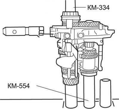 Рис. 8.86. Использование приспособления КМ-466-3…