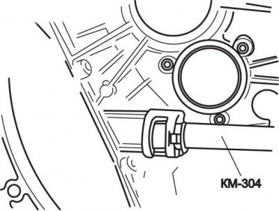 Рис. 8.90. Использование приспособления КМ-304…