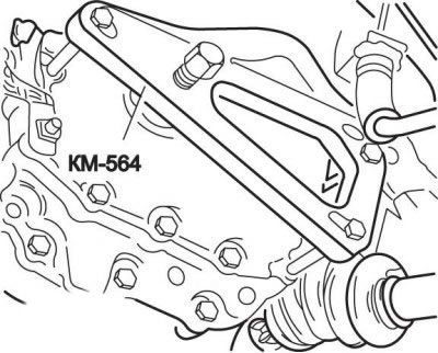 Рис. 8.97. Использование приспособления КМ-564…