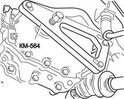 Рис. 8.103. Использование приспособления КМ-564…