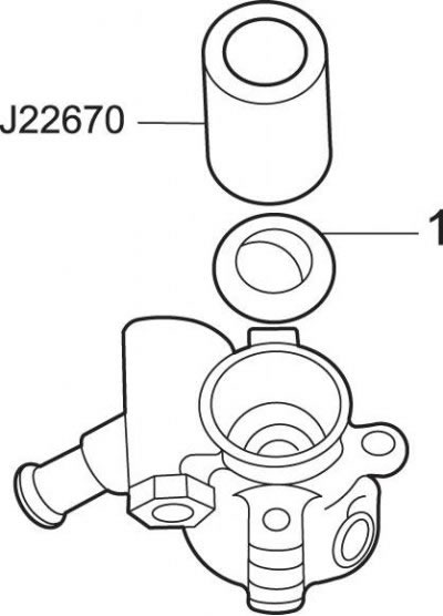 Рис. 13.32. Использование приспособления J22670…