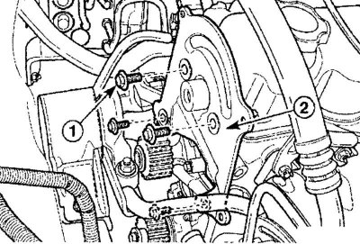 Рис. 3.24. Расположение болтов (1) крепления…