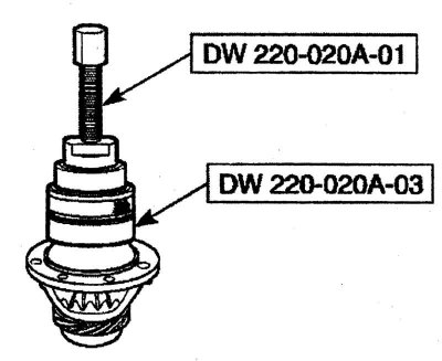 Рис. 4.123. Использование съемника DW 220—020А—01…