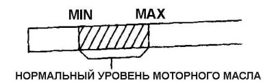 Уровень масла не должен превышать метку MАХ на…