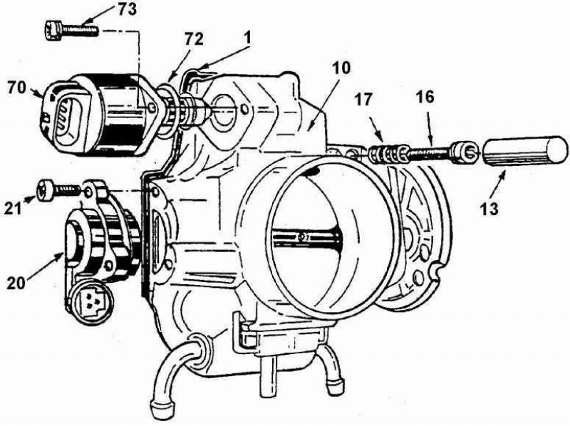 Дроссельная заслонка ваз 2112 16 клапанов схема