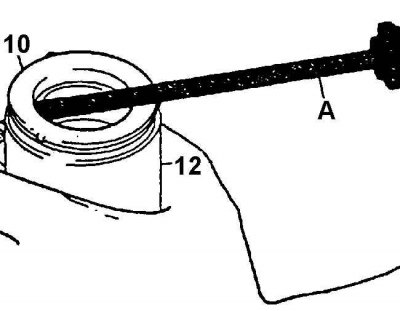 А. Отвертка; 10. Уплотнение; 12. Ступица