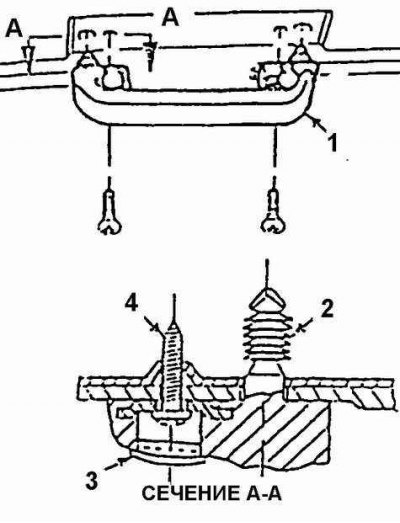 1. Поддерживающая рукоятка; 2. Держатель; 3.…