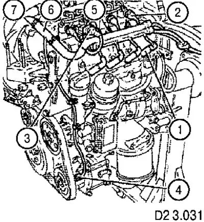 4. Освободите провода (6) от фиксаторов (7) и…