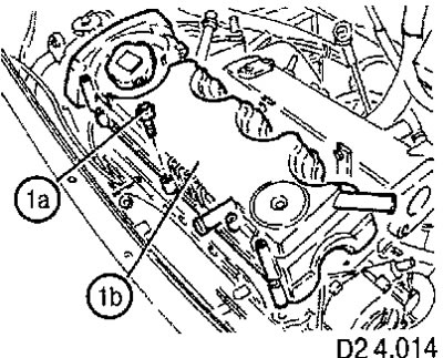Открутите винты (1а) и снимите крышку клапанного…
