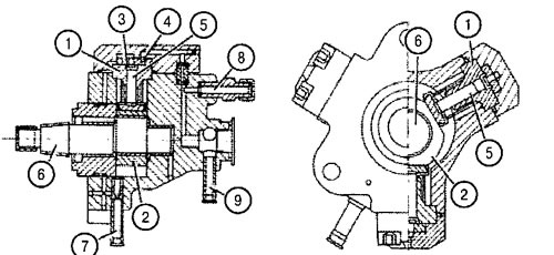 1. Цилиндр; 2. Кулачок; 3. Входной клапан; 4.…