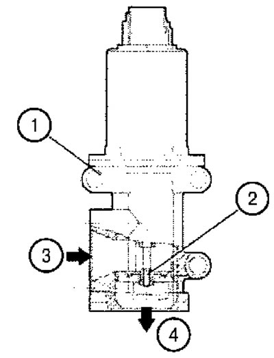 1. Корпус клапана EGR; 2. Внутренний клапан; 3.…