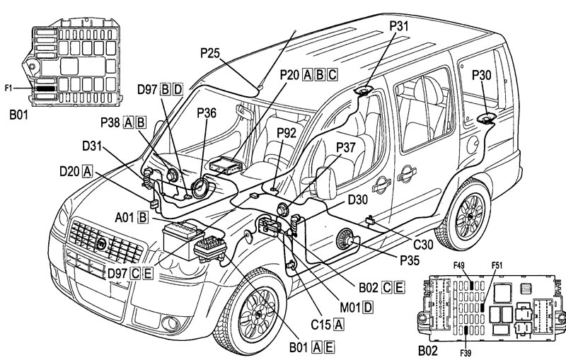 Фиат добло схема электрооборудования