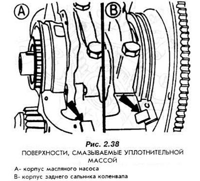 Смажьте уплотнительной массой посадочную…