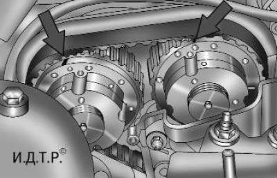 Рис. 4.15. Установочные метки на механизмах VCT