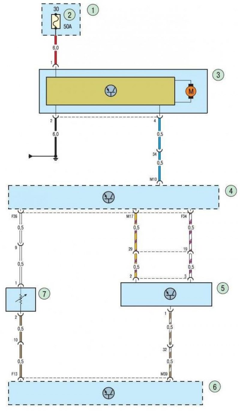 Схема управления вентилятором форд фокус 2