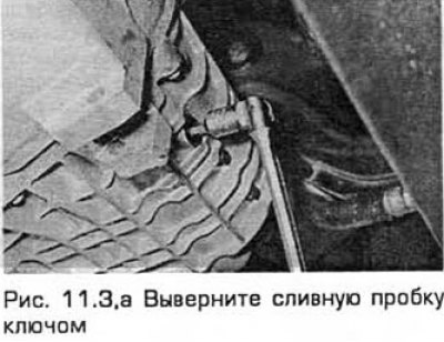 3. Пробка заполнения/проверки уровня находится на…